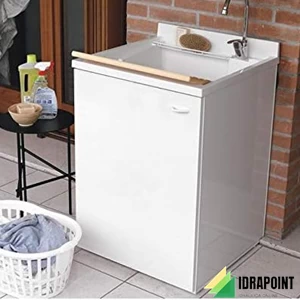 MOBILE/LAVATOIO IN ABS PESANTE 50X45X91 CM BIANCO