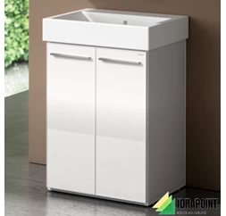 MOBILE/LAVATOIO CERAMICA OUTDOOR 50X63X94,5 CM BIANCO LUCIDO
