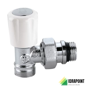 VALVOLA TERMOSTATIZZABILE CROMATA A SQUADRA RAME Ø 3/8