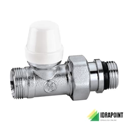 DETENTORE CROMATO DIRITTO TUBO RAME Ø 3/8