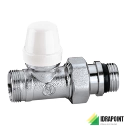 DETENTORE CROMATO DIRITTO TUBO RAME Ø 3/8