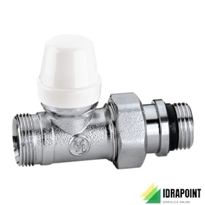 DETENTORE CROMATO DIRITTO TUBO RAME Ø 3/8