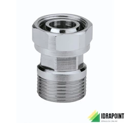 RACCORDO CON CALOTTA MOBILE CROMATO Ø 23 MM