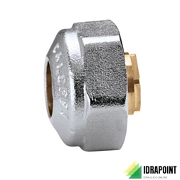 RACCORDO MECCANICO CROMATO X TUBO RAME TENUTA O-RING Ø 10