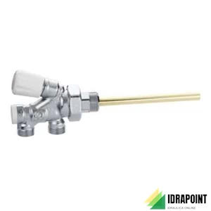 VALVOLA TERMOSTATIZABILE CROMATA TUBO RAME Ø 1/2