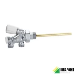 VALVOLA TERMOSTATIZABILE CROMATA TUBO RAME Ø 1/2