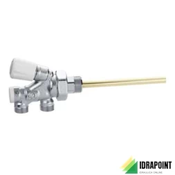 VALVOLA TERMOSTATIZABILE CROMATA TUBO RAME Ø 1/2