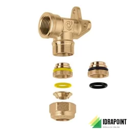 RACCORDO CURVO TENUTA O-RING X TUBO RAME 1/2