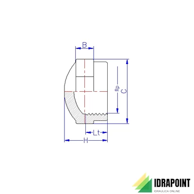 CALOTTA FILETTATA FEMMINA PVC 1