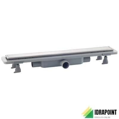 CANALINA ACCIAIO INOX 90X6CM H 6CM IN ABS PIASTRELLABILE