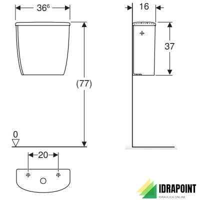 CASSETTA DUO  COMPLETA DI BATTERIA - SERIE COLIBRI' BIANCO