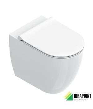 SFERA VASO FILO PARETE 54,5X35X41 CM BIANCO LUCIDO