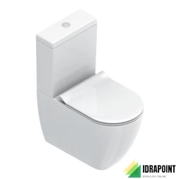 SFERA VASO MONOBLOCCO S/BRIDA 63X36X41 CM BIANCO LUCIDO