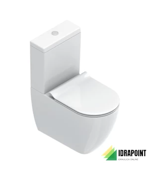 SFERA VASO MONOBLOCCO S/BRIDA 63X36X41 CM BIANCO LUCIDO