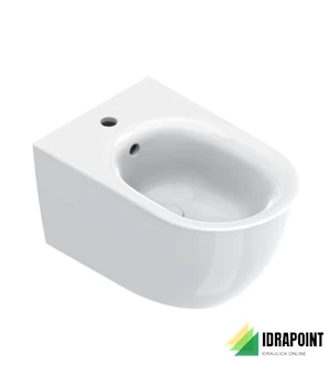 SFERA BIDET SOSPESO MONOFORO 55X35X28 CM BIANCO SATINATO
