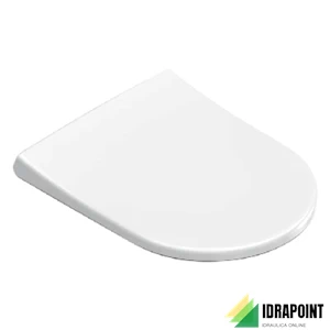 SEDILE PER WC 55 SOFT-CLOSE UP-FIX BIANCO LUCIDO