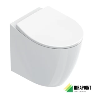 ITALY VASO FILO PARETE S/BRIDA 52X37X41 CM BIANCO LUCIDO