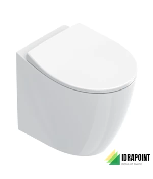 ITALY VASO FILO PARETE S/BRIDA 52X37X41 CM BIANCO LUCIDO