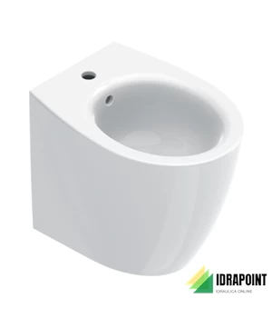ITALY BIDET MONOFORO FILO PARETE 52X37X41 CM BIANCO LUCIDO