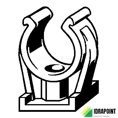 CLIPS PLASTICA FISSATUBO Ø 15 MM