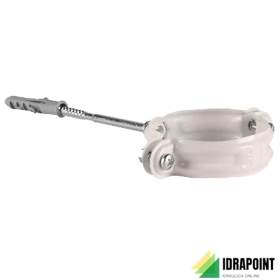 COLLARE DI FISSAGGIO IN ALLUMINIO BIANCO Ø 60 MM RAL 9003