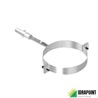 COLLARE FUMO INOX AISI 304 Ø 120 M8 CON TASSELLO