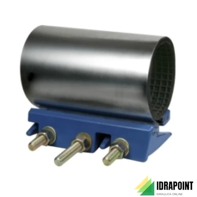 COLLARE RIPARAZIONE INOX 3 BULLONI DA Ø 88 A 98 MM