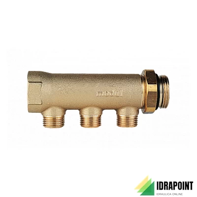 COLLETTORE SINGOLO COMPONENTE OTTONE Ø 1