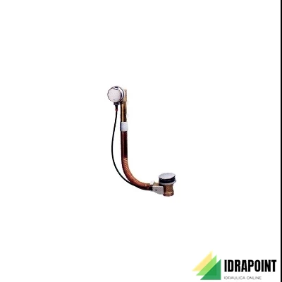 COLONNA SCARICO VASCA A SEDILE CON MANIGLIA METALLO CROMO