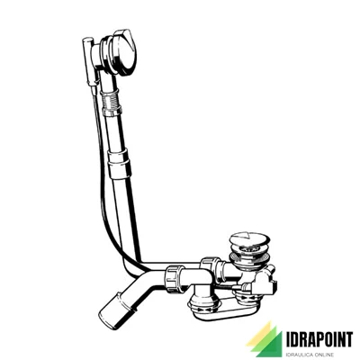 COLONNA SCARICO VASCA USCITA 45° IN PP Ø 40/50 MM