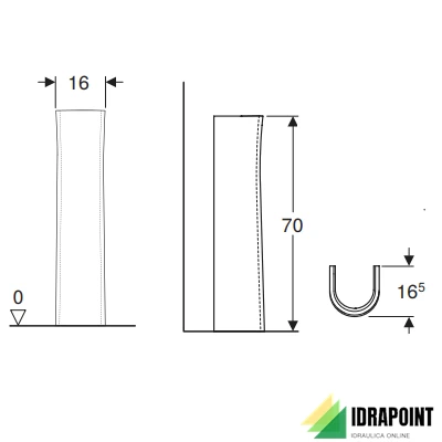 COLONNA - SERIE COLIBRI' BIANCO