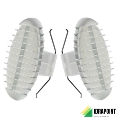 COPPIA BORCHIE TONDE CON MOLLA IN ABS Ø 190 MM