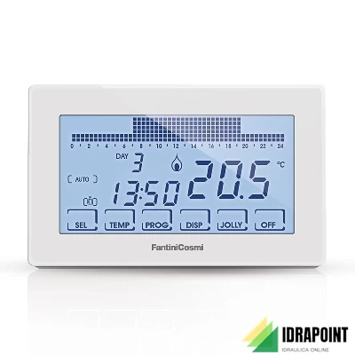 CRONOTERMOSTATO A BATTERIE TOUCH LCD ILLUMINATO CH180