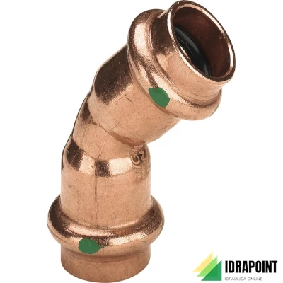 CURVA 45° 2426 IN RAME X ACQUA Ø 54 /FF