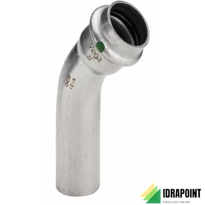 CURVA 45° MF 2326.1 INOX PRESSIONE X ACQUA Ø 22 MM