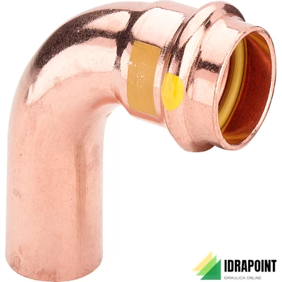 CURVA 90° 2616.1 IN RAME A PRESSIONE X GAS Ø 35 M/F