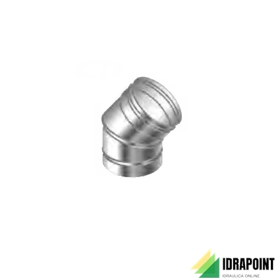 CURVA A 45° IN ACCIAIO INOX AN PLUS 60