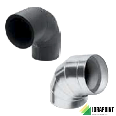 CURVA AL CLAD PREFORMATA CON RIVESTITO ALLUMINIO Ø 19X89 MM