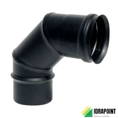 CURVA INOX PELLET 90° Ø 80 MM M/F