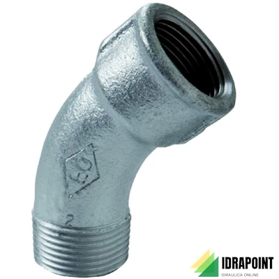 CURVA MF 45° ZINCATA Ø 1.1/2