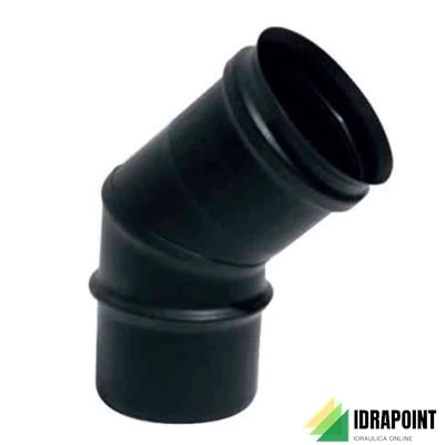 CURVA PELLET AN FIRE INOX 45° Ø 80 MM M/F