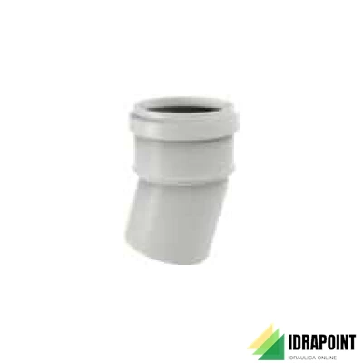 CURVA PP INNESTO 15° Ø 90 MM SILERE