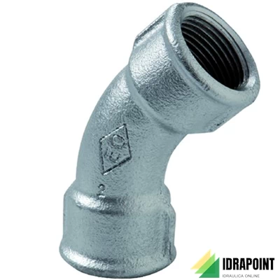 CURVE FF 45° ZINC 21/2 FIG 41