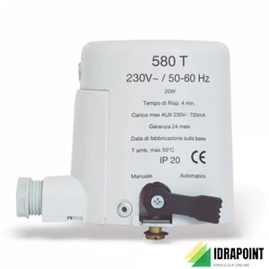 ATTUATORE ELETTROTERMICO 2 POSIZIONI X VALVOLA ZONA 230 V