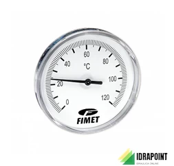 TERMOMETRO F.S. 120° CON POZZETTO 50 MM INAIL