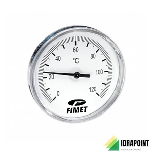 TERMOMETRO F.S. 120° CON POZZETTO 50 MM INAIL