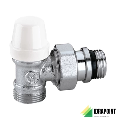 DETENTORE CROMATO A SQUADRA TUBO RAME Ø 3/8