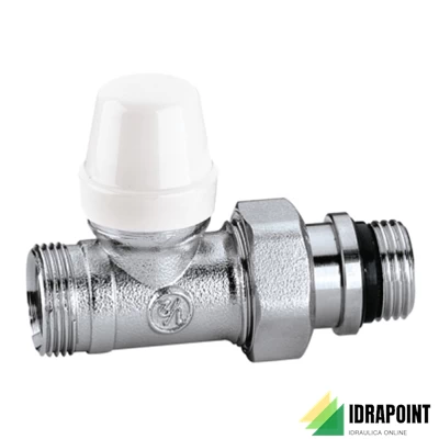 DETENTORE CROMATO DIRITTO TUBO RAME Ø 3/8