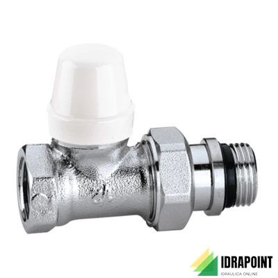 DETENTORE DIRITTO CROMATO TUBO FERRO Ø 1/2