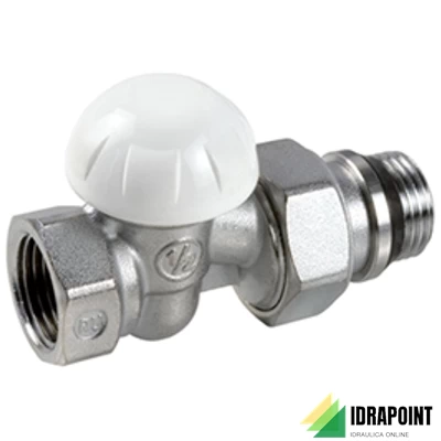 DETENTORE DRITTO CROMATO - ATTACCO FERRO - Ø 1/2